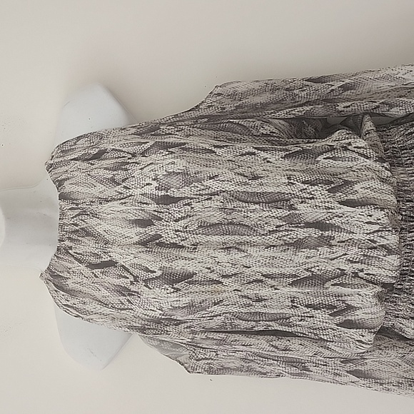 Ramy Brook Elegant Women's Cold Shoulder Long Sleeve Mini Dress Animal Print - Picture 4 of 14